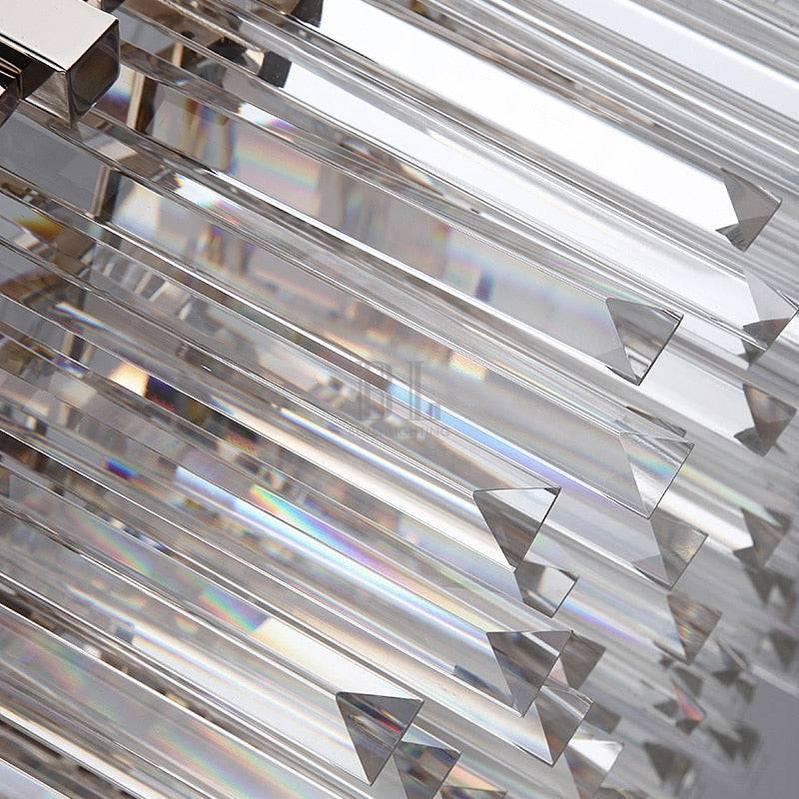 Giovanni Crystal Round Chandelier Polished Chrome - Zelno Lighting
