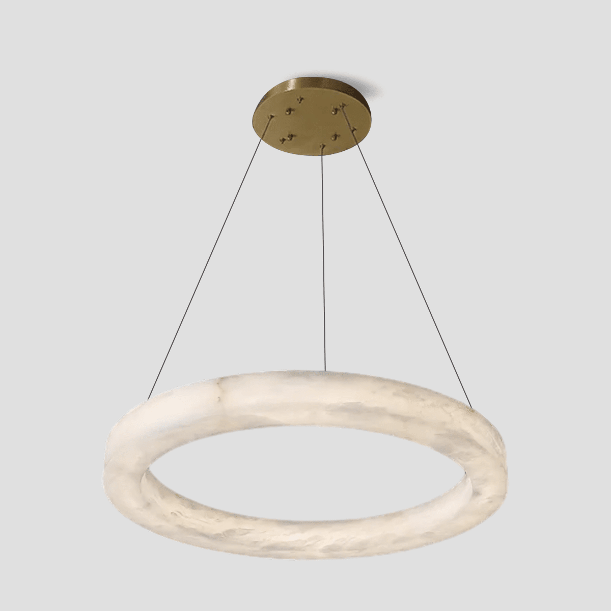 Glacera Alabaster Round Chandelier 19'' 27'' 36'' 60''D - Zelno Lighting