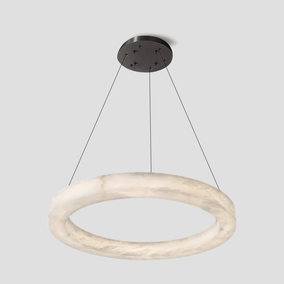 Glacera Alabaster Round Chandelier 19'' 27'' 36'' 60''D - Zelno Lighting
