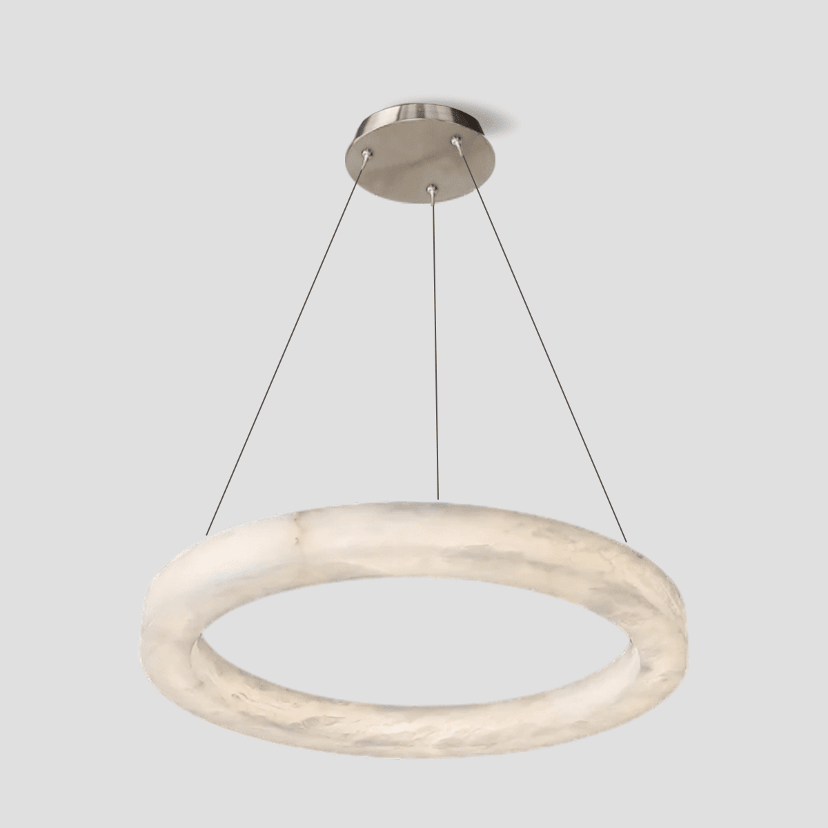 Glacera Alabaster Round Chandelier 19'' 27'' 36'' 60''D - Zelno Lighting