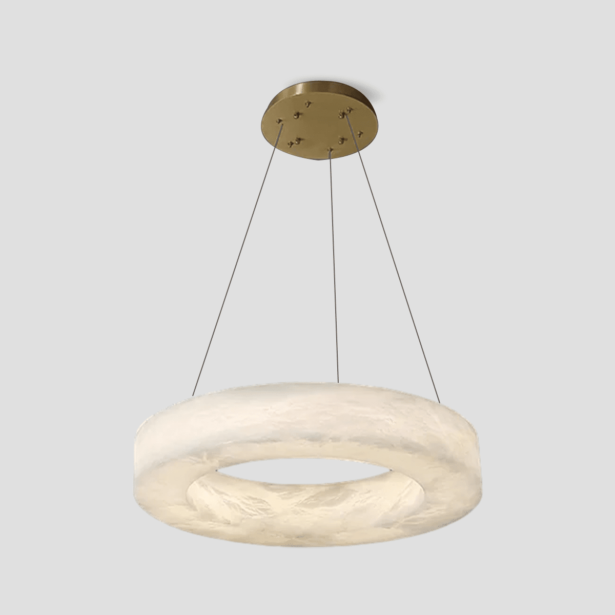 Glacera Alabaster Round Chandelier 19'' 27'' 36'' 60''D - Zelno Lighting
