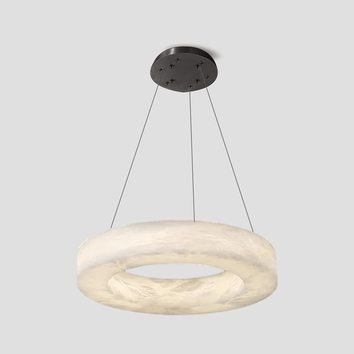 Glacera Alabaster Round Chandelier 19'' 27'' 36'' 60''D - Zelno Lighting