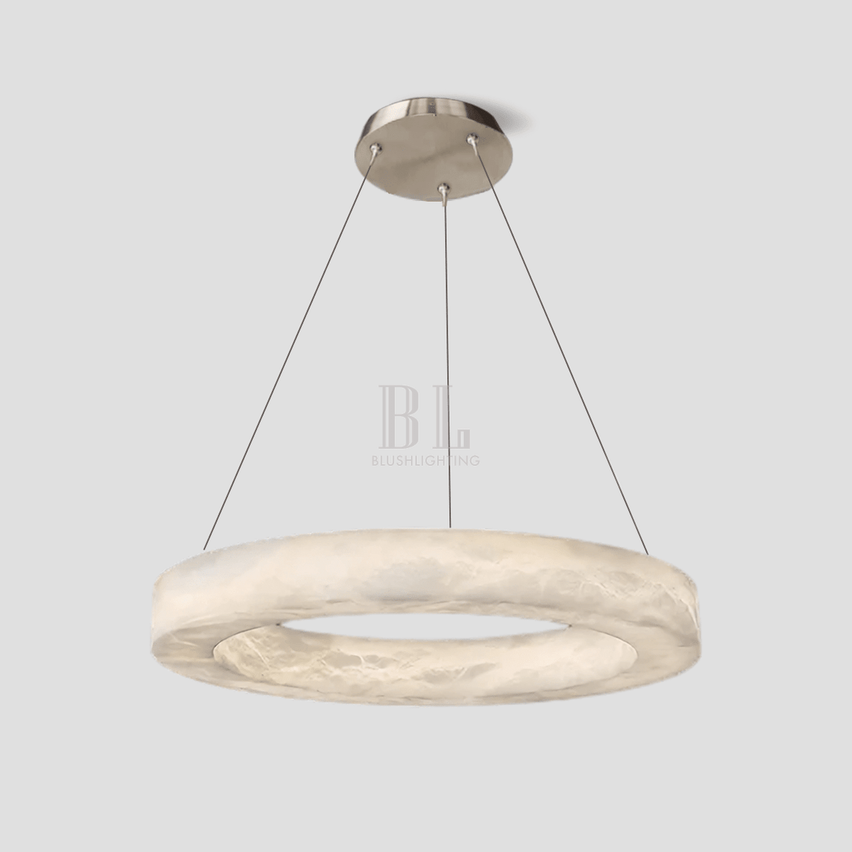 Glacera Alabaster Round Chandelier 19'' 27'' 36'' 60''D - Zelno Lighting