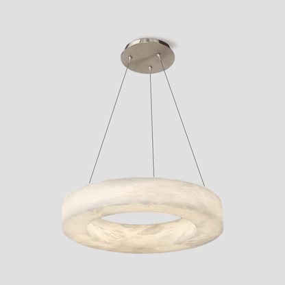 Glacera Alabaster Round Chandelier 19'' 27'' 36'' 60''D - Zelno Lighting