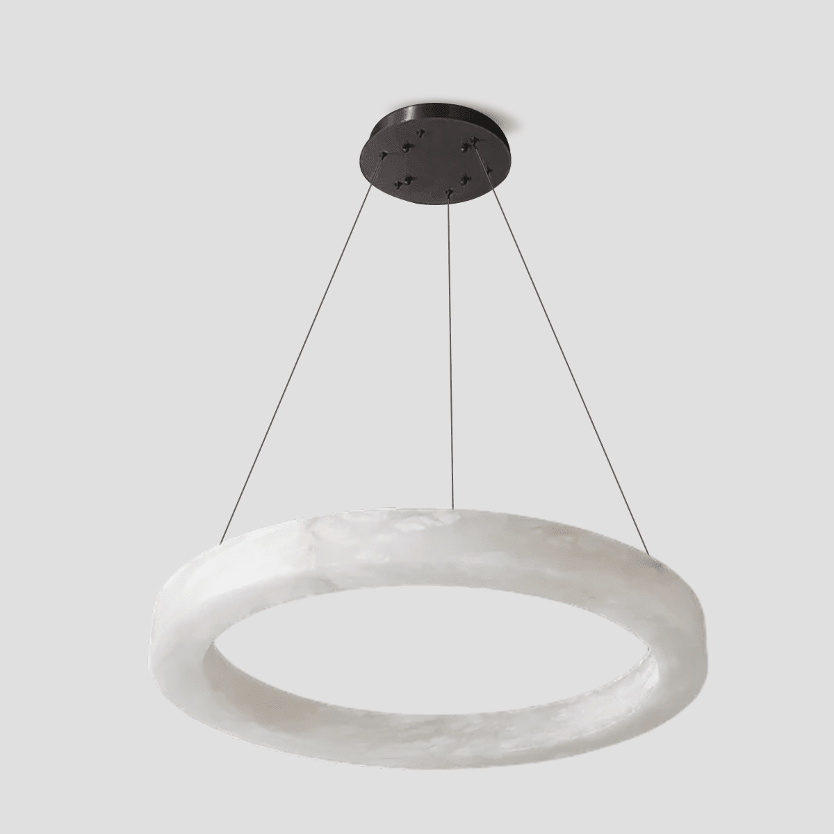Glacera Alabaster Round Chandelier 19'' 27'' 36'' 60''D - Zelno Lighting