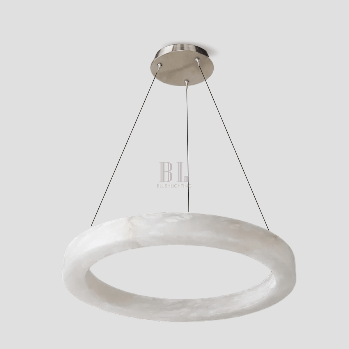 Glacera Alabaster Round Chandelier 19'' 27'' 36'' 60''D - Zelno Lighting