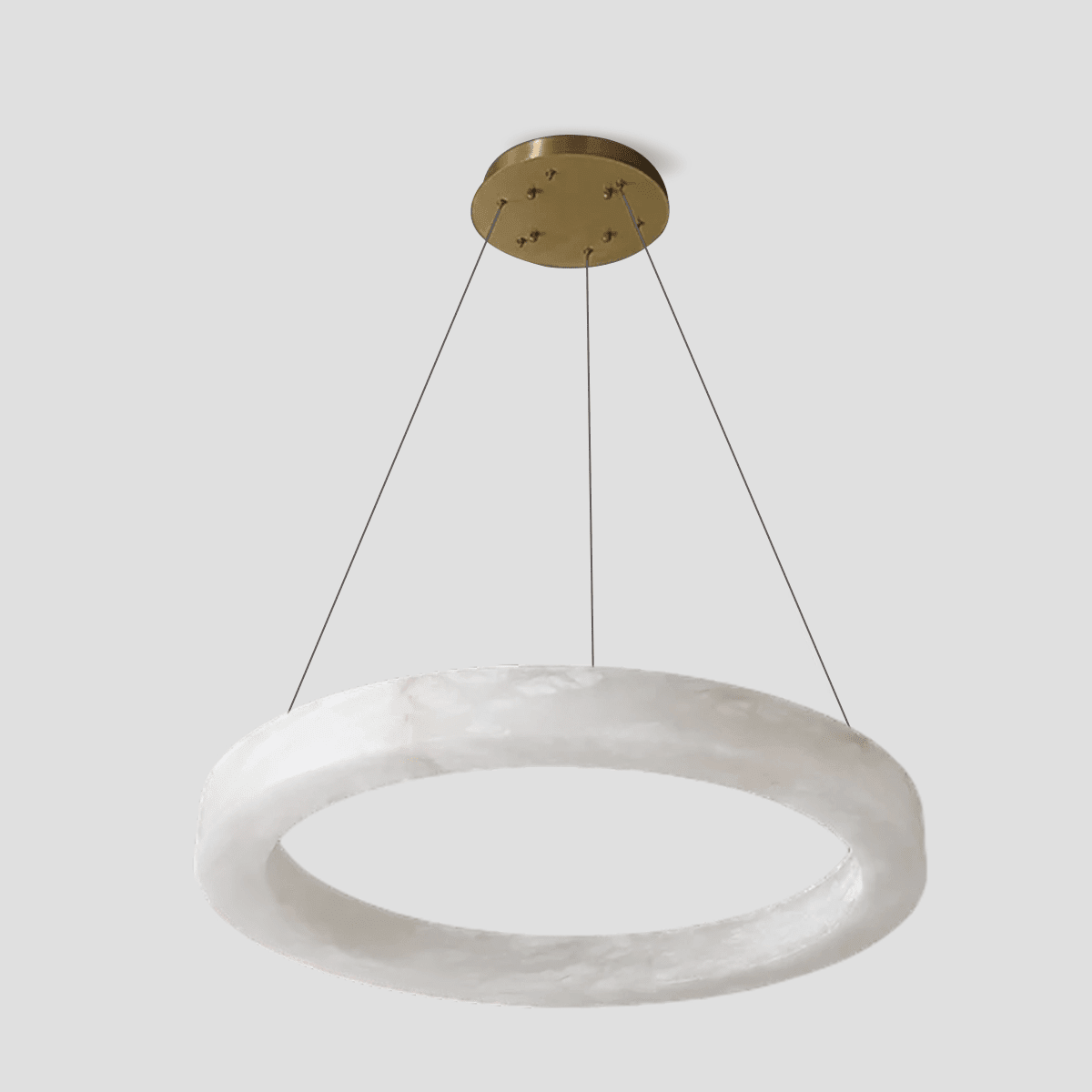 Glacera Alabaster Round Chandelier 19'' 27'' 36'' 60''D - Zelno Lighting