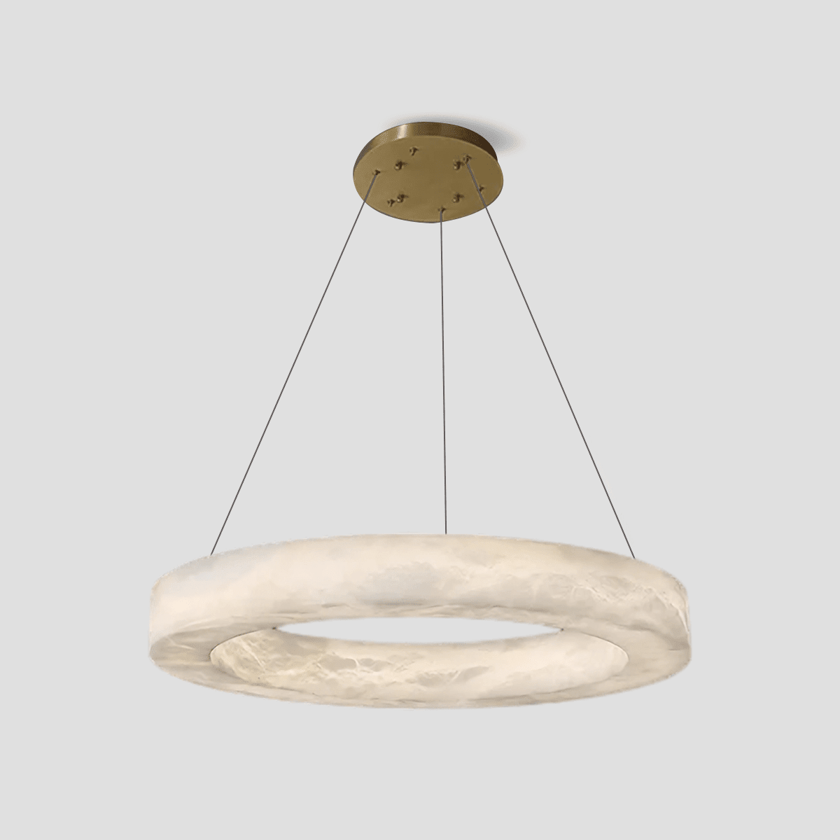 Glacera Alabaster Round Chandelier 19'' 27'' 36'' 60''D - Zelno Lighting