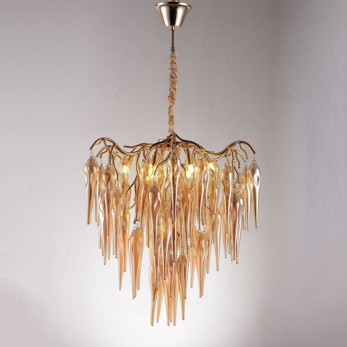 Glacier Organic Branch Round Chandelier - Zelno Lighting