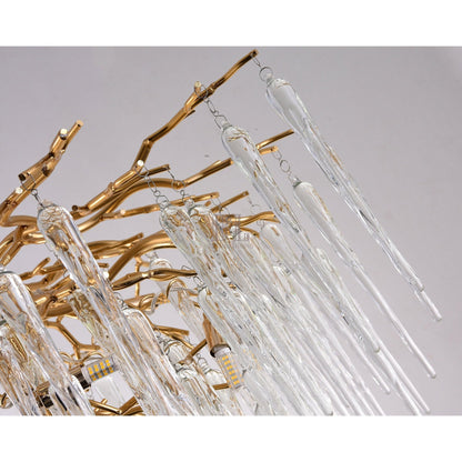 Glacier Organic Branch Round Chandelier - Zelno Lighting