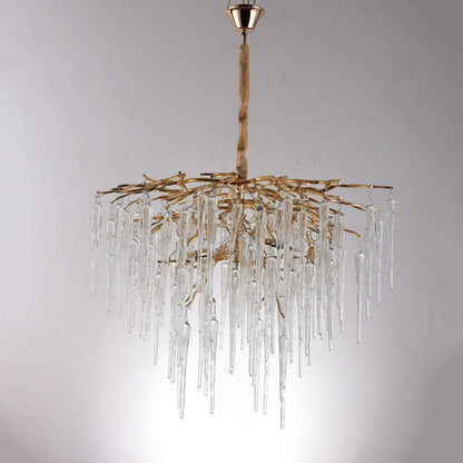 Glacier Organic Branch Round Chandelier - Zelno Lighting