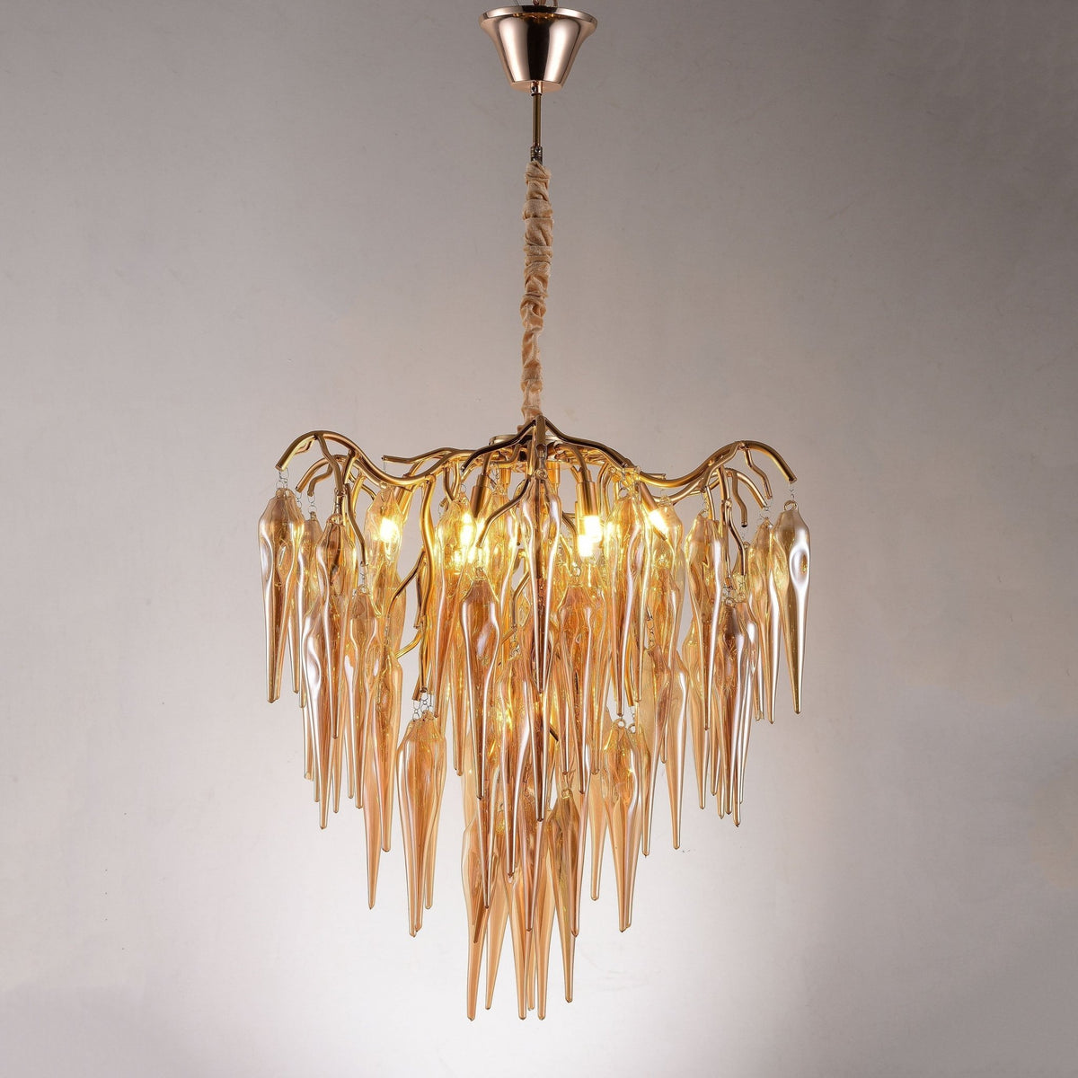 Glacier Organic Branch Round Chandelier - Zelno Lighting