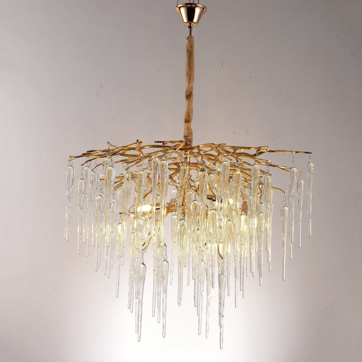 Glacier Organic Branch Round Chandelier - Zelno Lighting