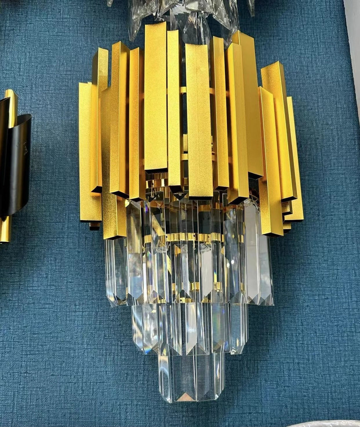 Gold/Silver Round Modern Tiered Metal Crystal Chandelier - Zelno Lighting