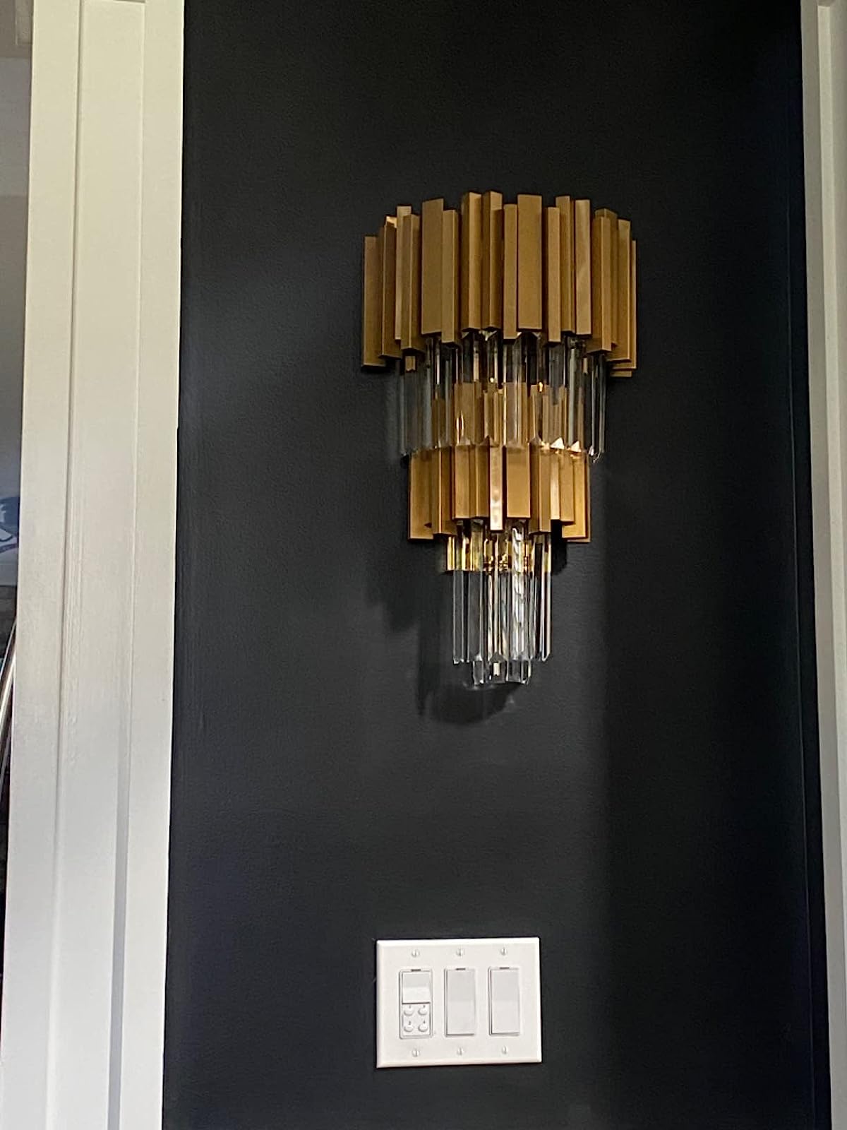 Gold/Silver Round Modern Tiered Metal Crystal Chandelier - Zelno Lighting