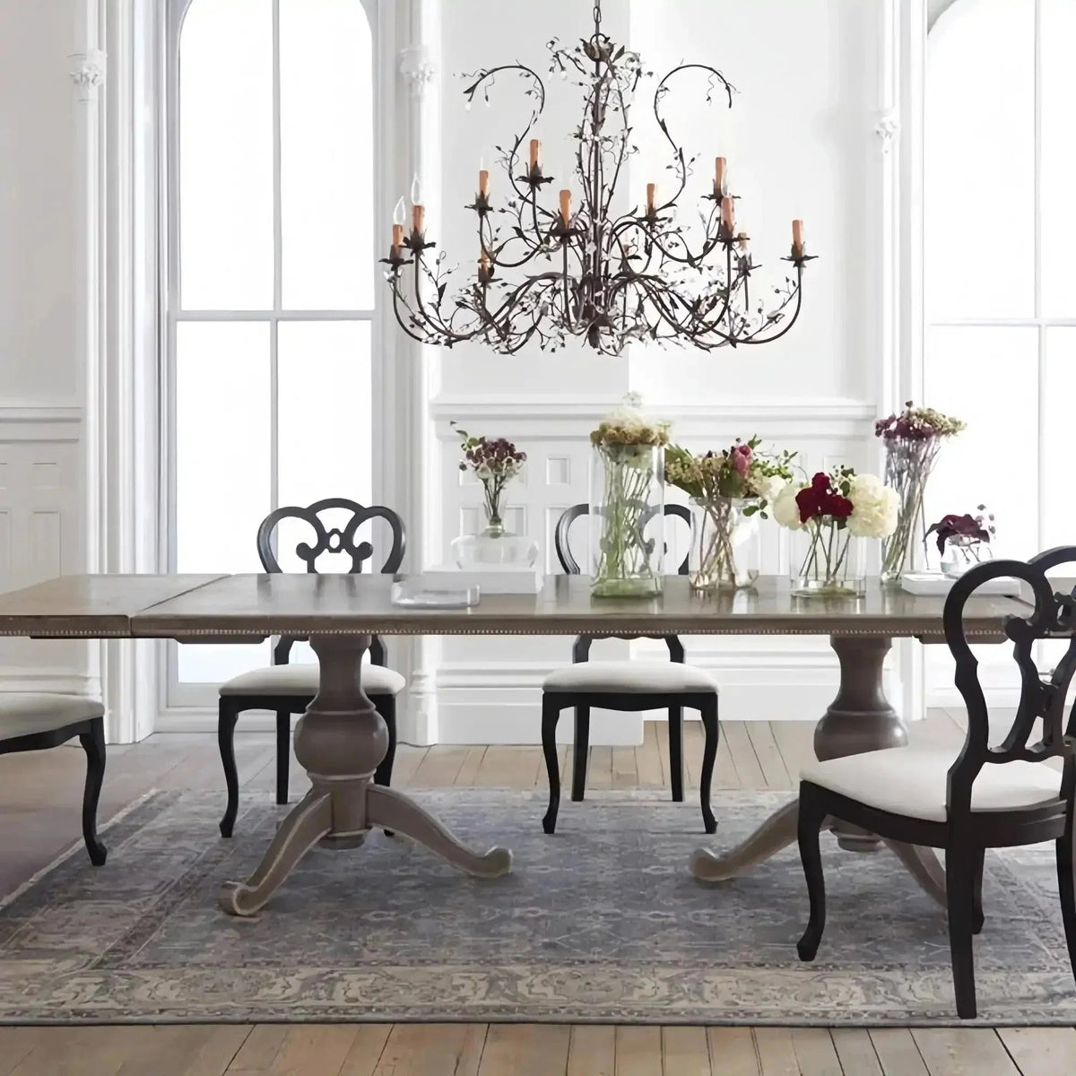 Gothic Claudette 12-Light Round Chandelier - Zelno Lighting