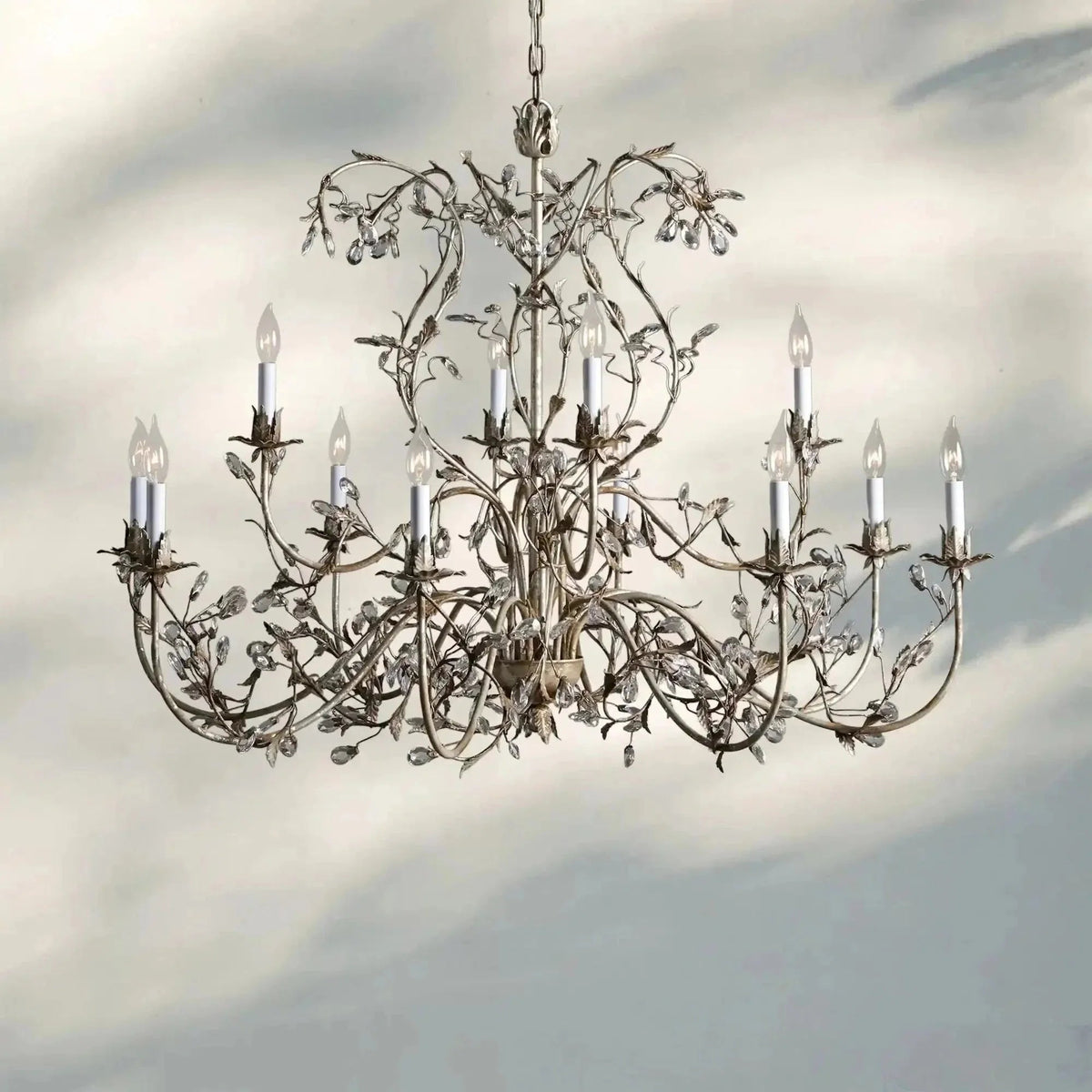 Gothic Claudette 12-Light Round Chandelier - Zelno Lighting