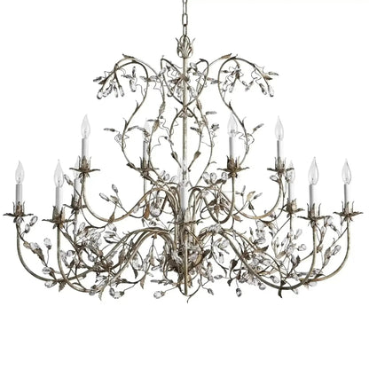 Gothic Claudette 12-Light Round Chandelier - Zelno Lighting
