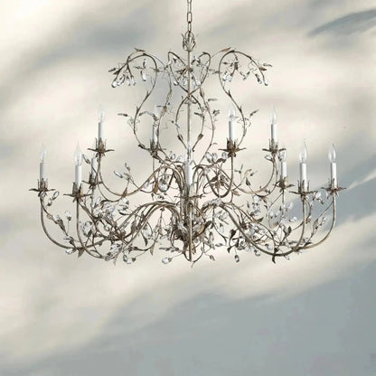 Gothic Claudette 12-Light Round Chandelier - Zelno Lighting