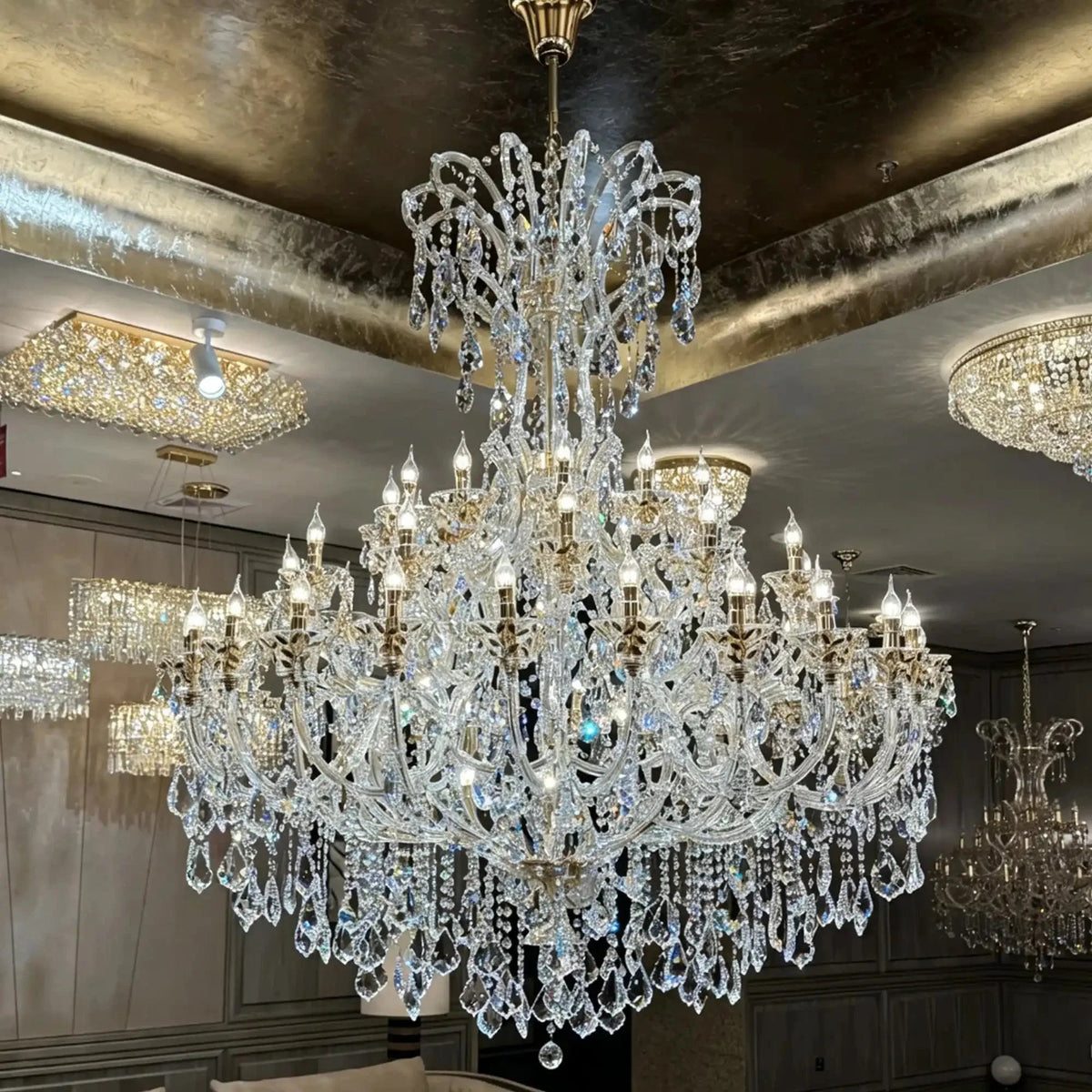 Grand Imperial Crystal Palace Chandelier for Mansion/Hotel Lobby/Banquet Hall - Zelno Lighting