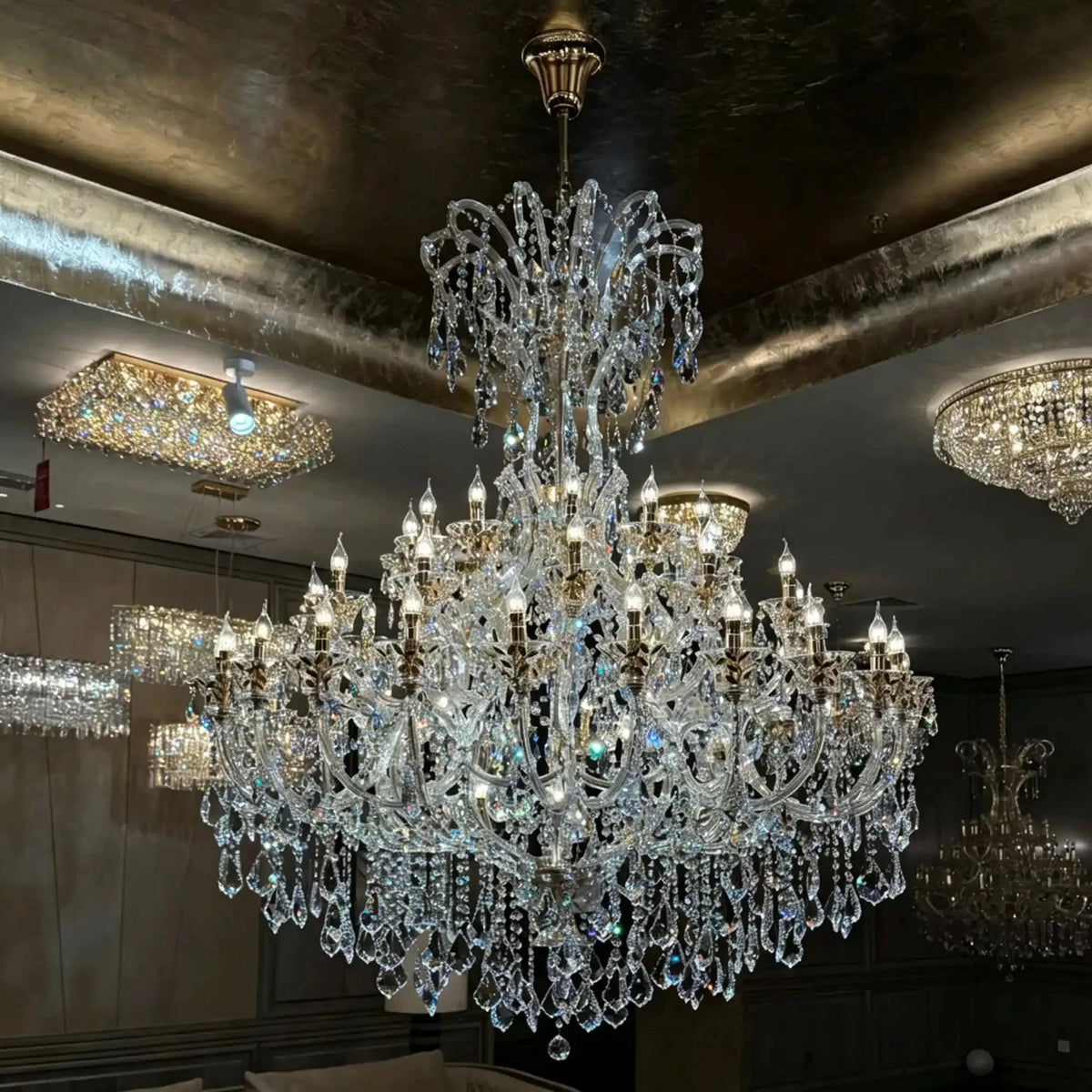 Grand Imperial Crystal Palace Chandelier for Mansion/Hotel Lobby/Banquet Hall - Zelno Lighting