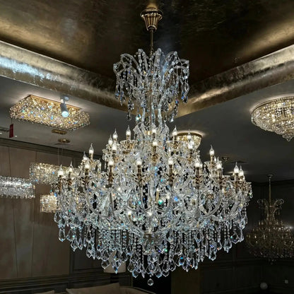 Grand Imperial Crystal Palace Chandelier for Mansion/Hotel Lobby/Banquet Hall - Zelno Lighting