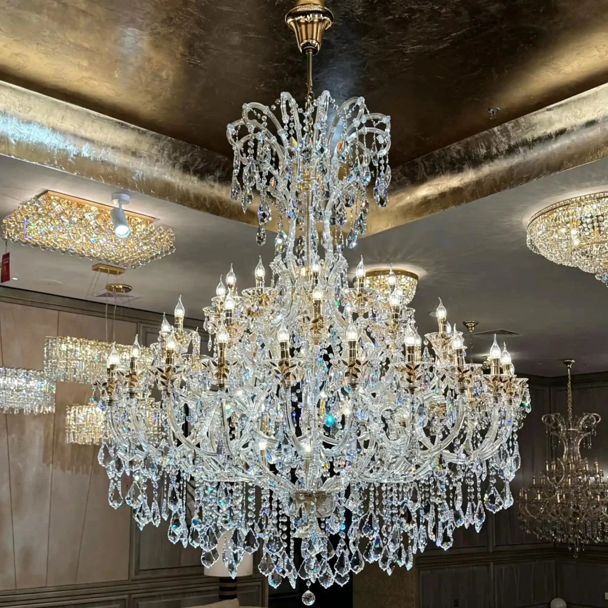 Grand Imperial Crystal Palace Chandelier for Mansion/Hotel Lobby/Banquet Hall - Zelno Lighting