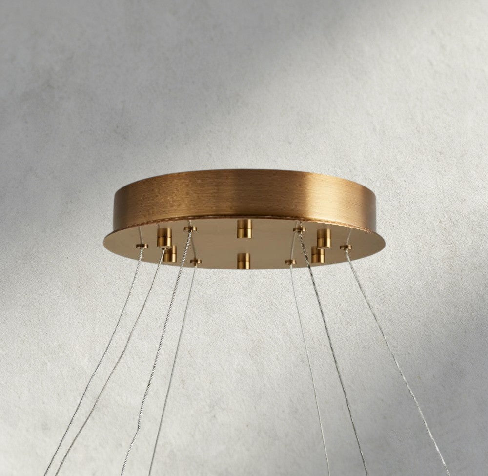 Halima Halo Alabaster Chandelier - Zelno