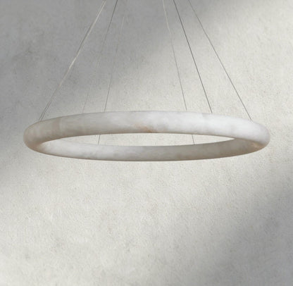Halima Halo Alabaster Chandelier - Zelno
