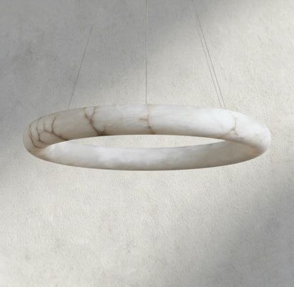 Halima Halo Alabaster Chandelier - Zelno