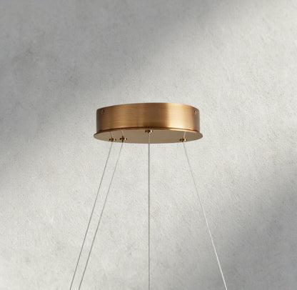 Halima Halo Alabaster Chandelier - Zelno