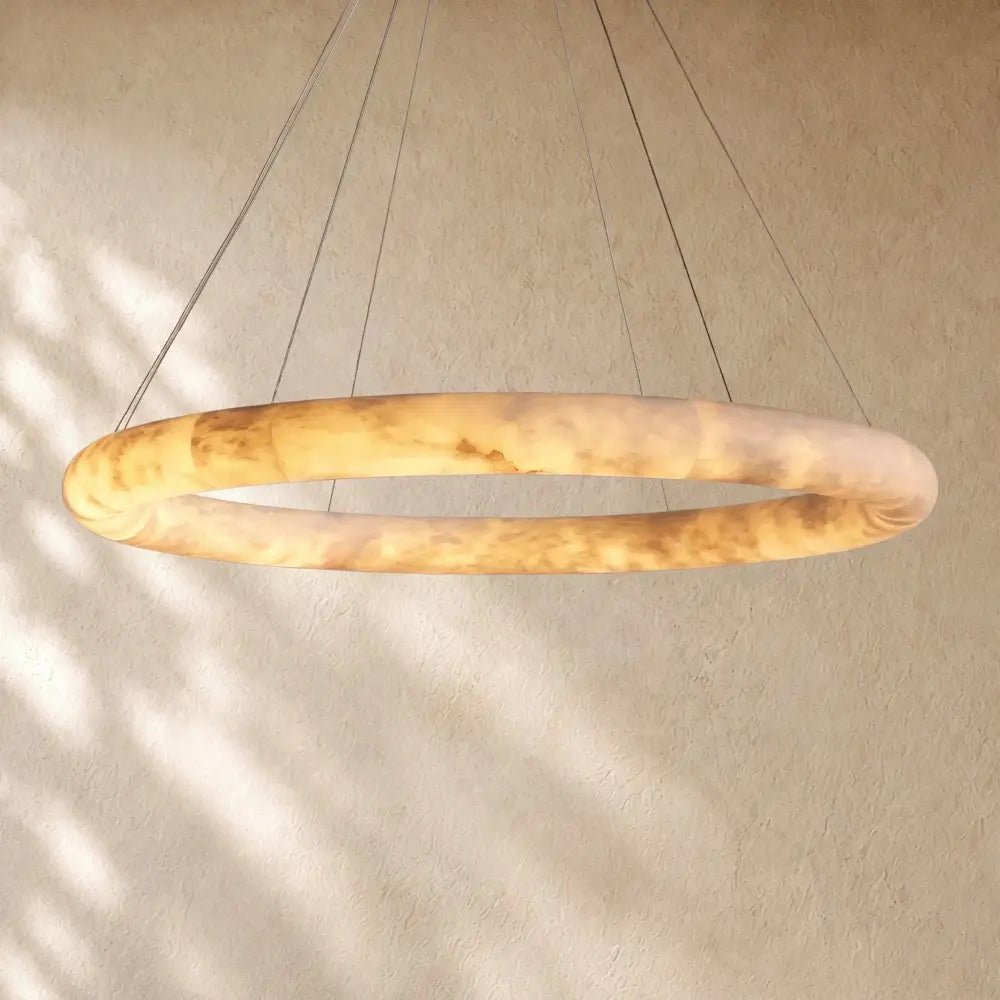 Halimas Halo Alabaster Chandelier - Zelno