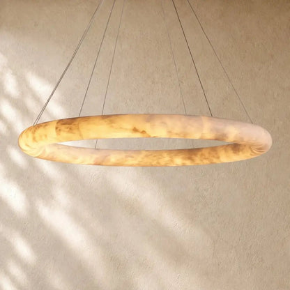 Halimas Halo Alabaster Chandelier - Zelno