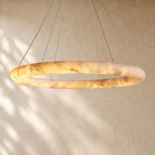 Halimas Halo Alabaster Chandelier - Zelno