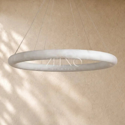 Halimas Halo Alabaster Chandelier - Zelno