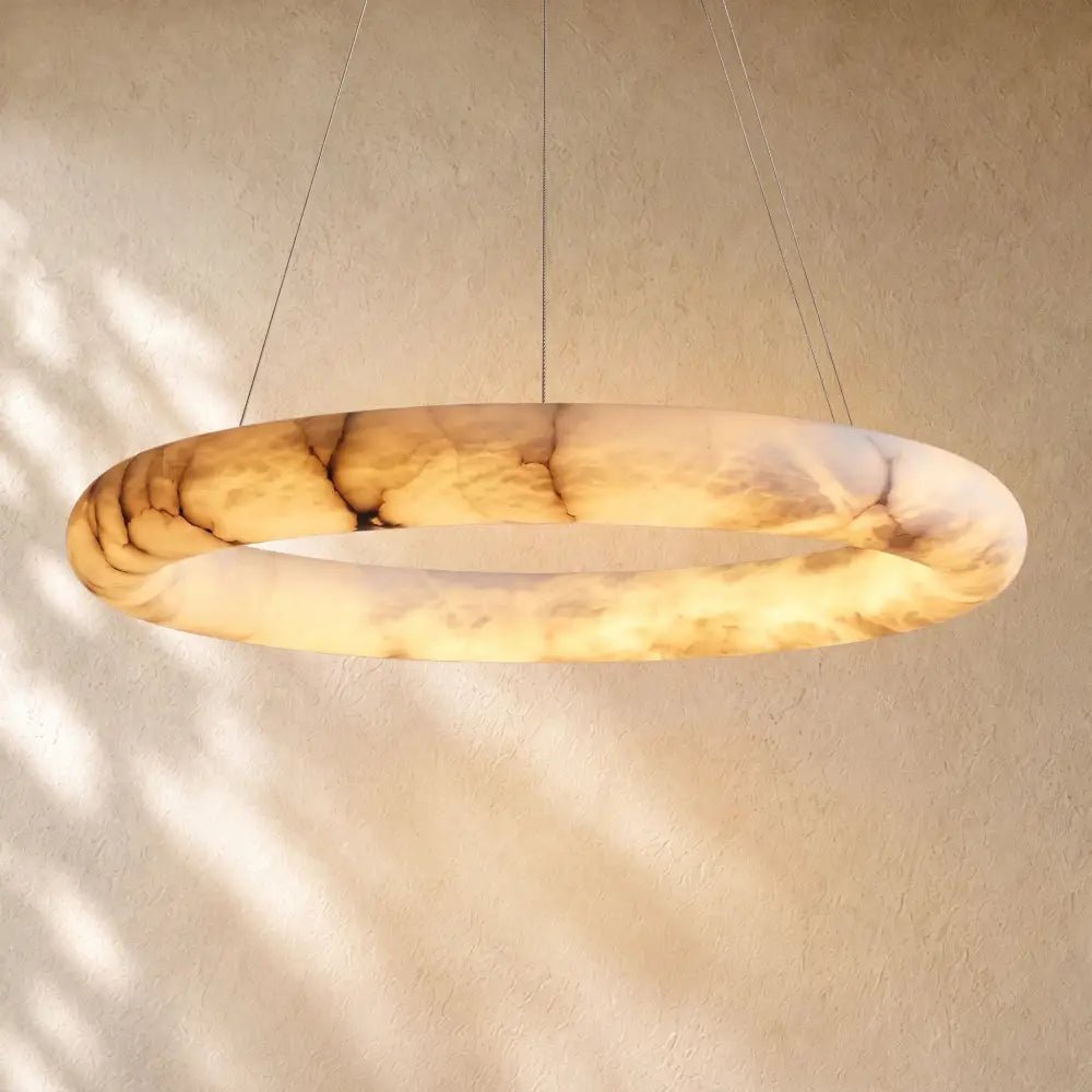 Halimas Halo Alabaster Chandelier - Zelno