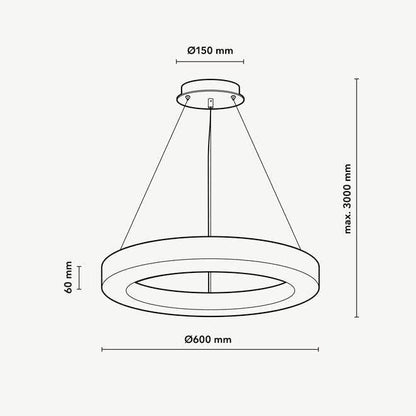 Halo Ring Alabaster Natural Stone Chandelier - Zelno Lighting