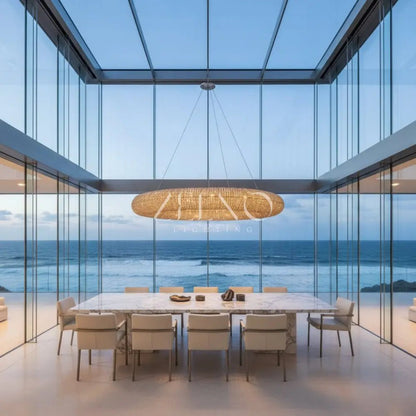 Halo Round Led Chandelier - Zelno