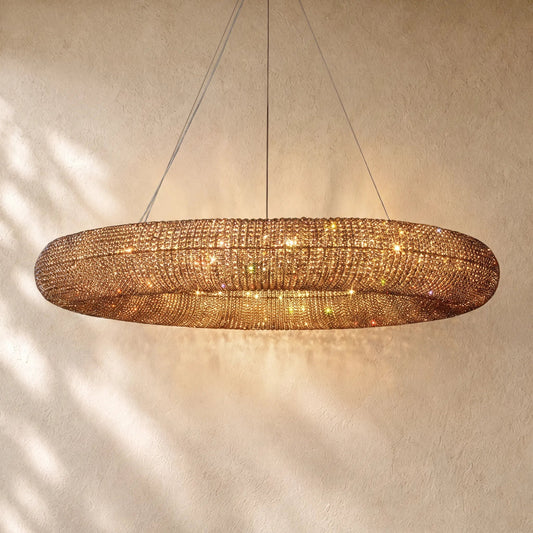 Halo Round Led Chandelier - Zelno