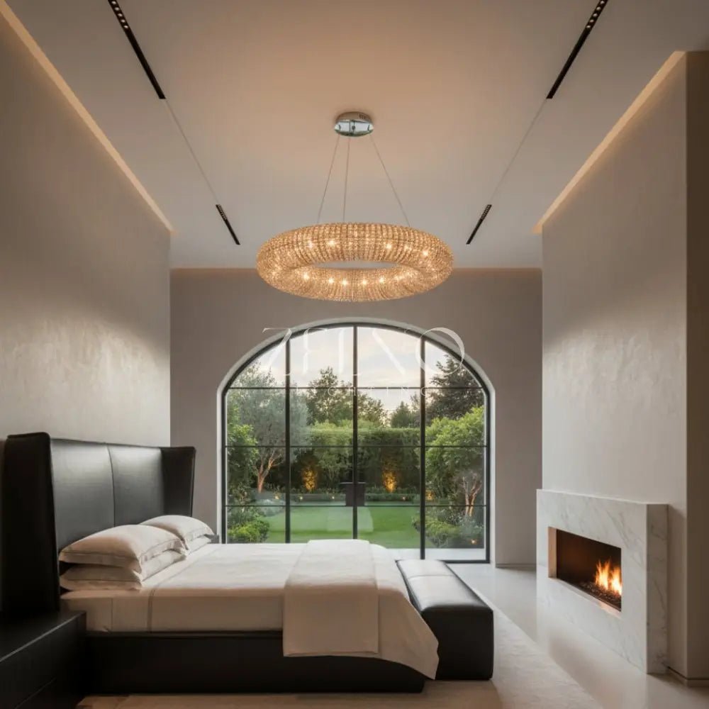 Halo Round Led Chandelier - Zelno