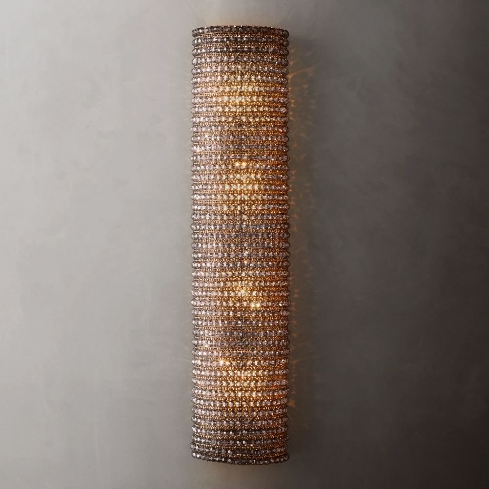 Halo Stranded Crystal Wall Sconce - Zelno