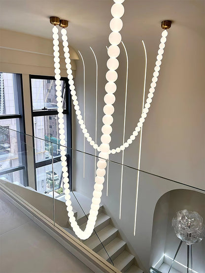 Halti Necklace Acrylic Chandelier - Zelno Lighting