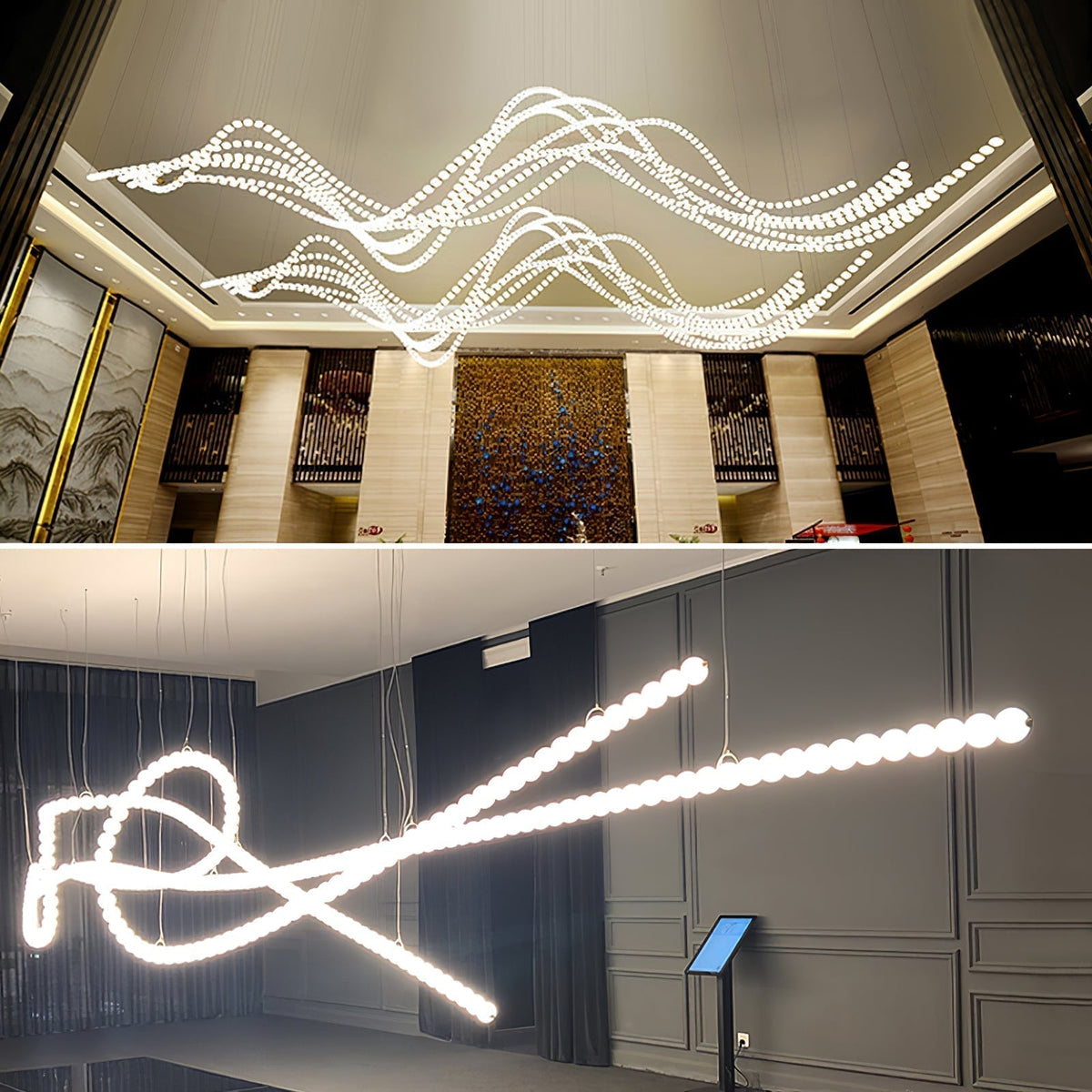 Halti Necklace Acrylic Chandelier - Zelno Lighting