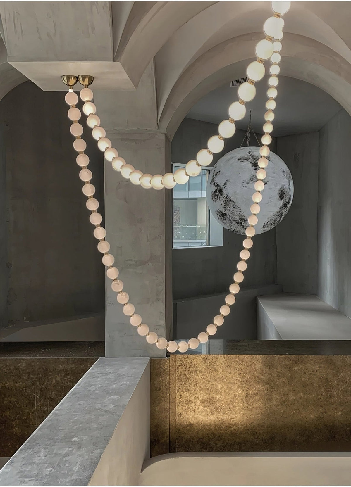 Halti Necklace Acrylic Chandelier - Zelno Lighting