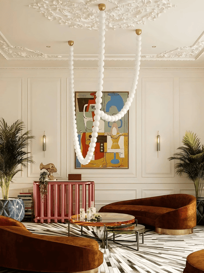 Halti Necklace Acrylic Chandelier - Zelno Lighting