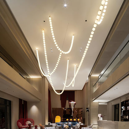 Halti Necklace Acrylic Chandelier - Zelno Lighting