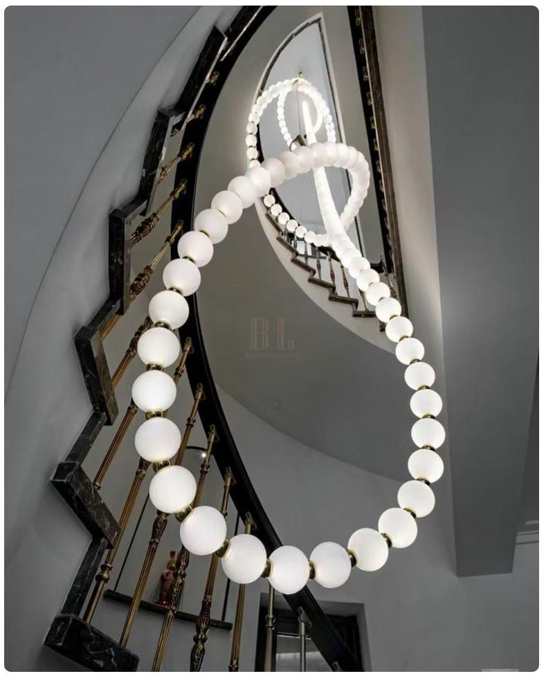 Halti Necklace Acrylic Chandelier - Zelno Lighting