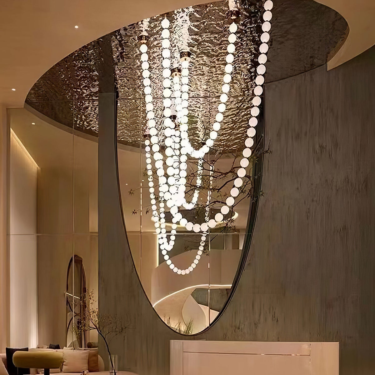 Halti Necklace Acrylic Chandelier - Zelno Lighting