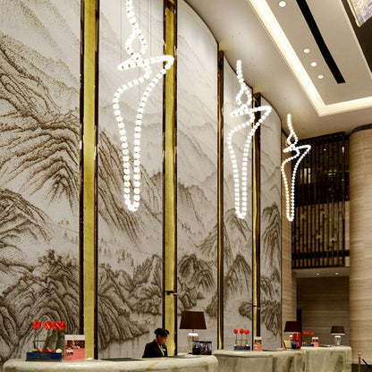 Halti Necklace Acrylic Chandelier - Zelno Lighting