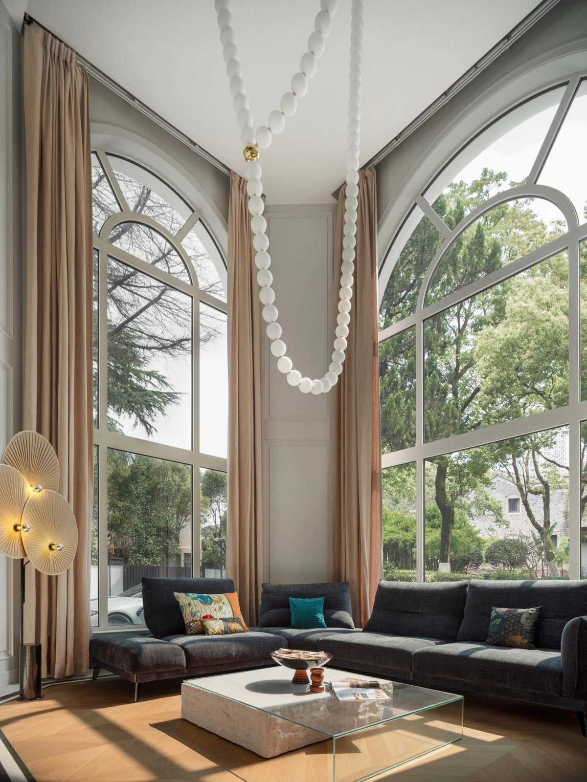 Halti Necklace Acrylic Chandelier - Zelno Lighting
